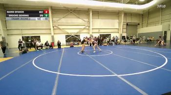 155 lbs Champ. Round 2 - Brooke Gehring, Springville vs Marin Spanos, West