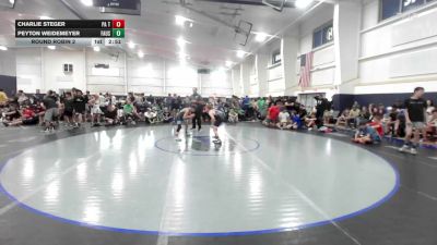 102 lbs Round Robin 2 - Charlie Steger, PA Titan Wrestling Club - HS vs Peyton Weidemeyer, Faust Wrestling Club - HS