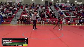 114 lbs Quarterfinal - Ariya Fields, Thompson HS vs Aryanna Ivey, Stanhope Elmore