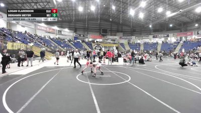 78 lbs Rr Rnd 2 - Logan Clarendon, Black Fox Wrestling Academy vs Benjamin Meyer, Mile High WC