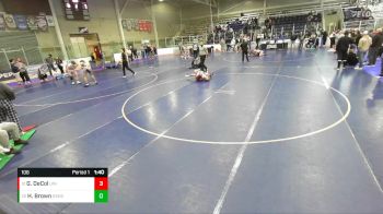 106 lbs Cons. Round 2 - Hadley Brown, Sugar Salem High School vs Gavyn DeCol, Uintah