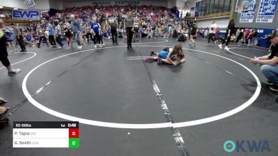 60-66 lbs Quarterfinal - Paula Tapia, OKC Saints Wrestling vs Gemma Smith, Lions Wrestling Academy