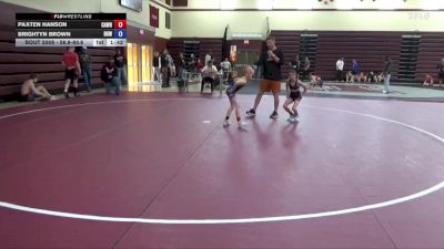 56.8-60.6 Champ. Round 1 - Brightyn Brown, Big Game WC vs Paxten Hanson, CAVEMAN WRESTLING