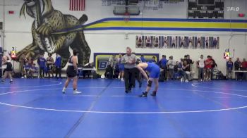 JV-42 lbs Round 2 - Brock Wensel, Cedar Rapids Washington vs Keason Louis, Benton Community