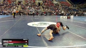 114 lbs Champ. Round 1 - Aaron Morris, Williston vs Wesley Fisk, Devils Lake