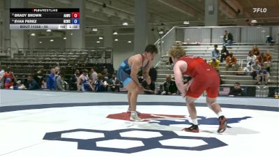 92 lbs Quarters - Brady Brown, All-American Wrestling Club vs Evan Perez, Bear Cave Wrestling Club