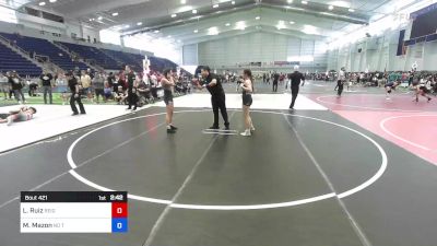 109 kg Semifinal - Leylah Ruiz, Reign WC vs Mya Mazon, No Team