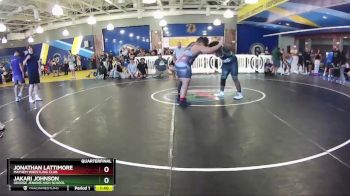 285 lbs Quarterfinal - Jakari Johnson, George Jenkins High School vs Jonathan Lattimore, Mayhem Wrestling Club