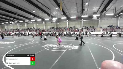 62 lbs 5th Place - Zoey Larson, Silver Creek Scrappers vs Noah Johnson, Bloomfield Youth Wrestling