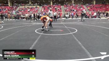 205 lbs Cons. Round 2 - Brodie Cochran, Abilene Kids Wrestling Club vs Athan Witt, Hays Wrestling Club