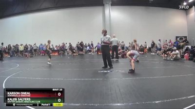 60 lbs Cons. Round 1 - Kaleb Salyers, Dayton Bandits Wrestling Club vs Karson ONeal, Sonoraville Wresting