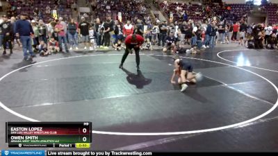 59 lbs Champ. Round 1 - Owen Smith, Arvada West Youth Athletics LLC vs Easton Lopez, San Luis Valley Wrestling Club