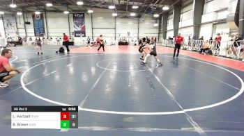 100 lbs Rr Rnd 3 - Logan Hartzell, Team Maryland vs Brody Brown, Quest School Of Wrestling ES