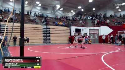 106 lbs Cons. Round 2 - Jordan Penquite, Carmel USA Wrestling Club vs Oliver Baud, Westfield High School