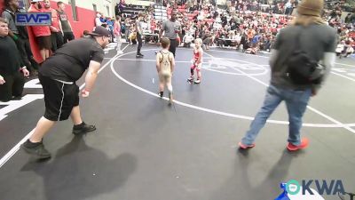 55 lbs Semifinal - Danger Welch, Claremore Wrestling Club vs Lexon Vaughn, Salina Wrestling Club