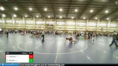 165 lbs Champ. Round 2 - Logan Hancey, Fremont Wrestling Club vs Colton Mosser, Box Elder Stingers