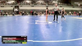 100 lbs Quarterfinal - Braelynn Starnes, Waynesville Tigers Wrestling Club vs Sydney Polczynski, Nixa Youth Wrestling