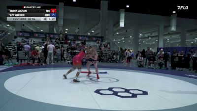68 kg Cons. Semis - Nora Akpan, Pinnacle Wrestling Club vs Liv Wieber, The Factory Wrestling Club