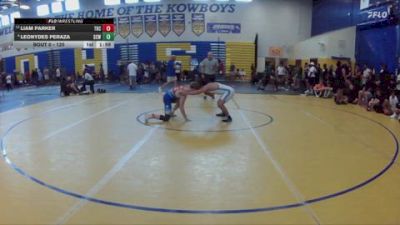 120 lbs Champ. Round 3 - Liam Parker, Heatwave Wrestling Club vs Leonydes Peraza, Gladiator Wrestling