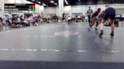 215 lbs Round 4 (6 Team) - Malcom Burris, Top Rank Hawks Wrestling vs Will Mealer, Circle Training Center