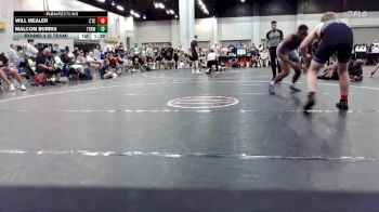 215 lbs Round 4 (6 Team) - Malcom Burris, Top Rank Hawks Wrestling vs Will Mealer, Circle Training Center