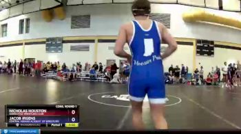 152 lbs Cons. Round 1 - Nicholas Houston, Hawkstyle Wrestling Club vs Jacob Irgens, Central Indiana Academy Of Wrestling