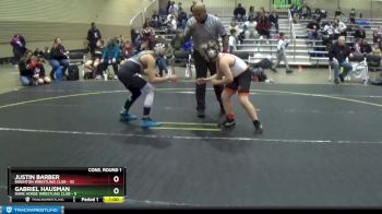 101 lbs Cons. Round 1 - Gabriel Hausman, Dark Horse Wrestling Club vs Justin Barber, Brighton Wrestling Club