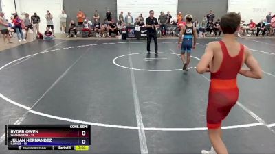 110 lbs 2nd Wrestleback (8 Team) - Ryder Owen, Washington vs Julian Hernandez, Illinois