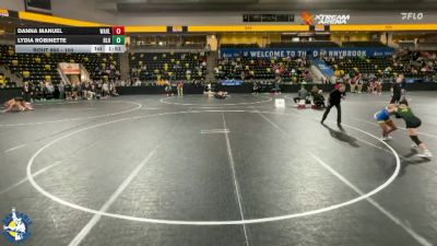 100 lbs 13th Place Match - Danna Manuel, Wahlert Catholic vs Lydia Robinette, Basehor-Linwood HS