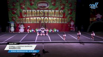 Tomball Christian Warriors - Warriors [2024 L2 Performance Rec - 10-18Y (NON) Day 1] 2024 Cheer Power Holiday Showdown Houston