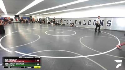 110-114 lbs Semifinal - Jet Holiday, Rough House Wrestling Club vs Sebastian Guzman, Team SoCal WC