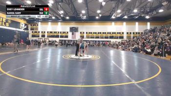 124 lbs Round Of 16 - Zoey Lehmeier, Shaler Area vs Sasha Hart, Franklin Regional