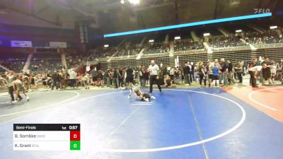 46 lbs Semifinal - Brooks Sombke, Dakota Boyz WC vs Korban Grant, Athlos Wrestling