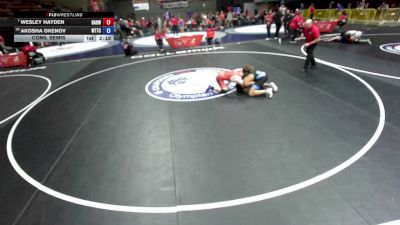 150 lbs Cons. Semis - Wesley Hayden, Bay Area Dragons Wrestling Center vs Akosha Okenov, World Team Training Center