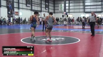 126 lbs Cons. Round 4 - Colton Lewis, Eastern Carolina Wrestling vs Aaron August, Seahawks Wrestling Club