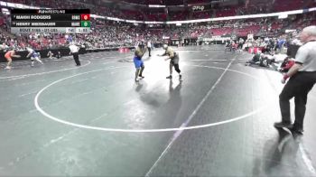 D1-285 lbs Quarterfinal - Henry Miesbauer, Madison West vs Makhi Rodgers, Brown Deer/Messmer/Shorew.