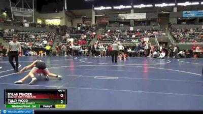 120 lbs Cons. Round 3 - Dylan Frazier, Earlham Youth Wrestling vs Tully Wood, Moen Wrestling Academy
