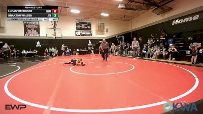 37-46 lbs Quarterfinal - Lucas Weisinger, Wyandotte Youth Wrestling vs Braxton Walter, Joplin Youth Wrestling