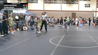 72 lbs Round 2 (8 Team) - Jaxsen Brown, Headhunters vs Marco Hernandez, Revival