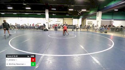 90 lbs Consi Of 16 #2 - Fernando Jimeno, TX vs Amir Winfrey Newman, IA