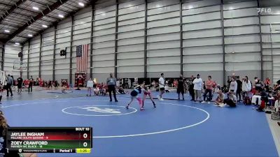 100 lbs Finals (8 Team) - Jaylee Ingham, Millard South Queens vs Zoey Crawford, Mayhem WC Black