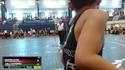 40 lbs Finals (8 Team) - Juelz Gutierrez, Takedown Elite vs Hunter Autin, Backyard Brawlers Red