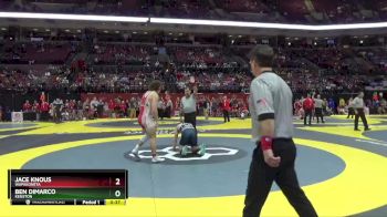 D2-190 lbs Cons. Round 1 - Jace Knous, Wapakoneta vs Ben DiMarco, Kenston