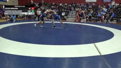 157 lbs Champ. Round 2 - Lucas Boecker, Keiser University vs Xander Mcwilliams, Lander