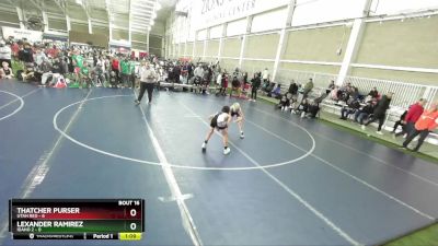 83 lbs Quarters & Wb (16 Team) - Thatcher Purser, Utah Red vs Lexander Ramirez, Idaho 2