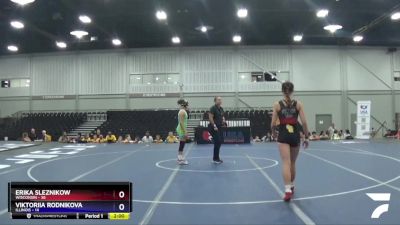 127 lbs Placement Matches (8 Team) - Erika Sleznikow, Wisconsin vs Viktoriia Rodnikova, Illinois