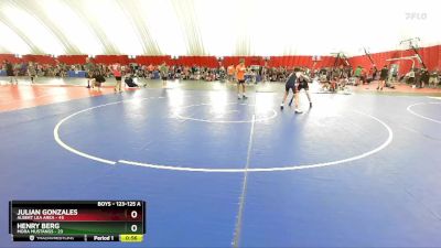 123-125 A Round 1 - Julian Gonzales, Albert Lea Area vs Henry Berg, Mora Mustangs