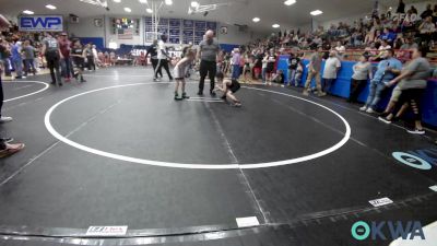 52 lbs Consolation - Fernando Cerda, OKC Saints Wrestling vs Azayla Mitchell, El Reno Wrestling Club