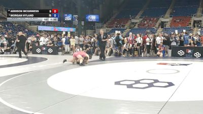 115 lbs Champ. Rd Of 16 - Addison McGinness, Iowa vs Morgan Hyland, Pennsylvania