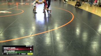 PW-7 lbs Semifinal - Von LaLonde, Big Game Wrestling Club vs Emmett Gabel, Clinton Jr. Wrestling Club